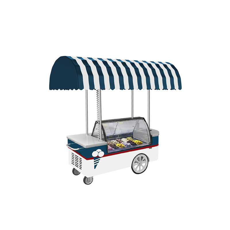 Prosky Marble Beach Mobile Ice Cream Cart With Plug Base from China